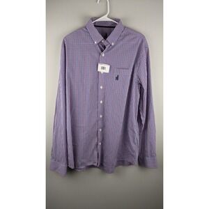 Johnnie‑O Performance Checkered Shirt Large Blue/Red/White‎  Lightweight